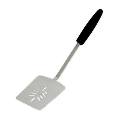 Chef Craft Select 14-inch stainless steel turner with ergonomic grip for effortless flipping.