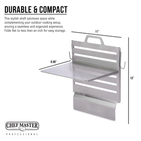 Chef Master camping tailgating caddy in use at a campsite