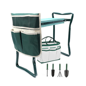 ChengHao garden kneeler-foldable seat shown in use for easy storage after outdoor tasks