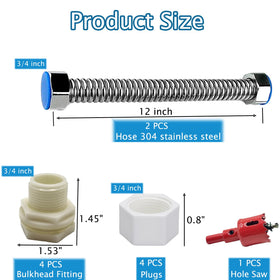 CHENGLAI bulkhead fittings three-quarter-inch ABS durable connections