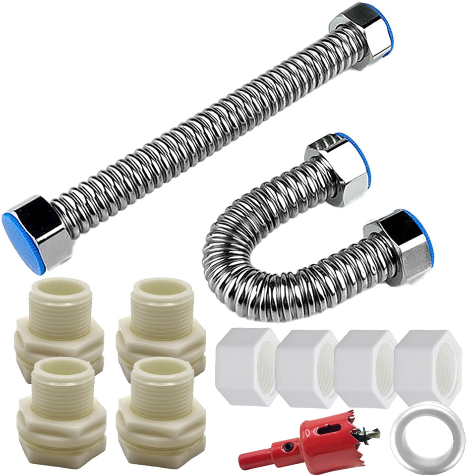 CHENGLAI rain-barrel connector hose 1ft for easy irrigation and rainwater collection