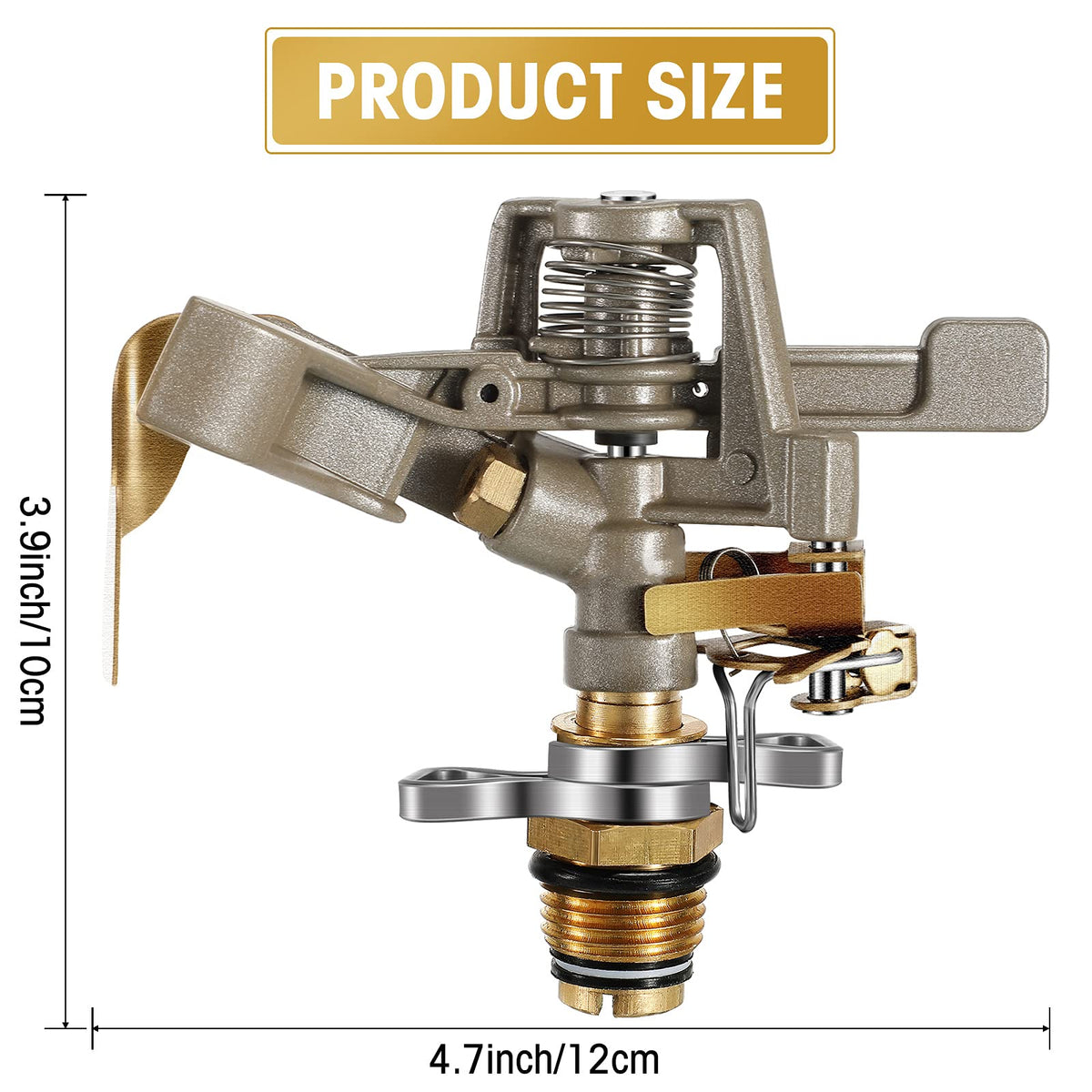 CHENGU adjustable nozzle ring enables 360-degree rotation for complete garden watering.
