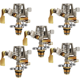 CHENGU impact sprinkler head with brass pulsating action for even lawn coverage.