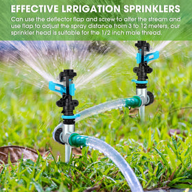 CHENGU lawn sprinkler suitable for lawns, gardens, vegetables, and play.