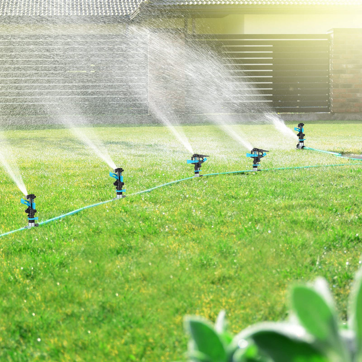 CHENGU weather-resistant sprinkler withstands rain and wind for reliable irrigation.