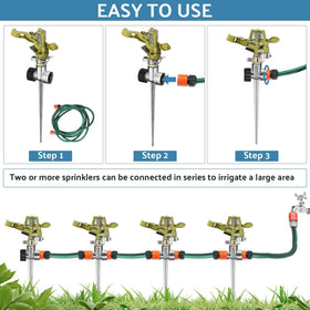 CHENGU series-connectable design allows extending irrigation across larger lawns.