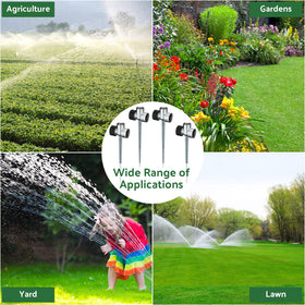 CHENGU sprinkler base in yard, garden, greenhouse, and terrace applications.