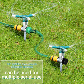 CHENGU sprinkler spike installed in turf for stable, minimal-setup irrigation.