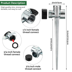Set of rubber washers included with CHENGU spikes for a tight, leak-free seal.