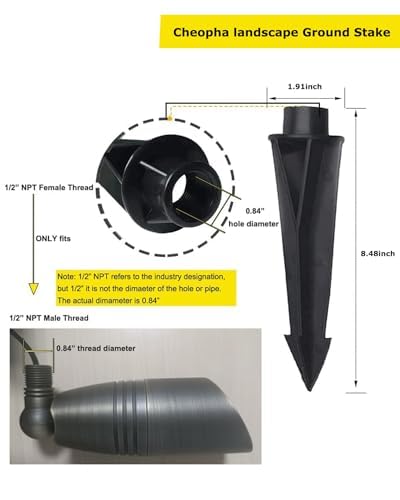Cheopha landscape light stake corrosion-resistant ABS for durable outdoor performance