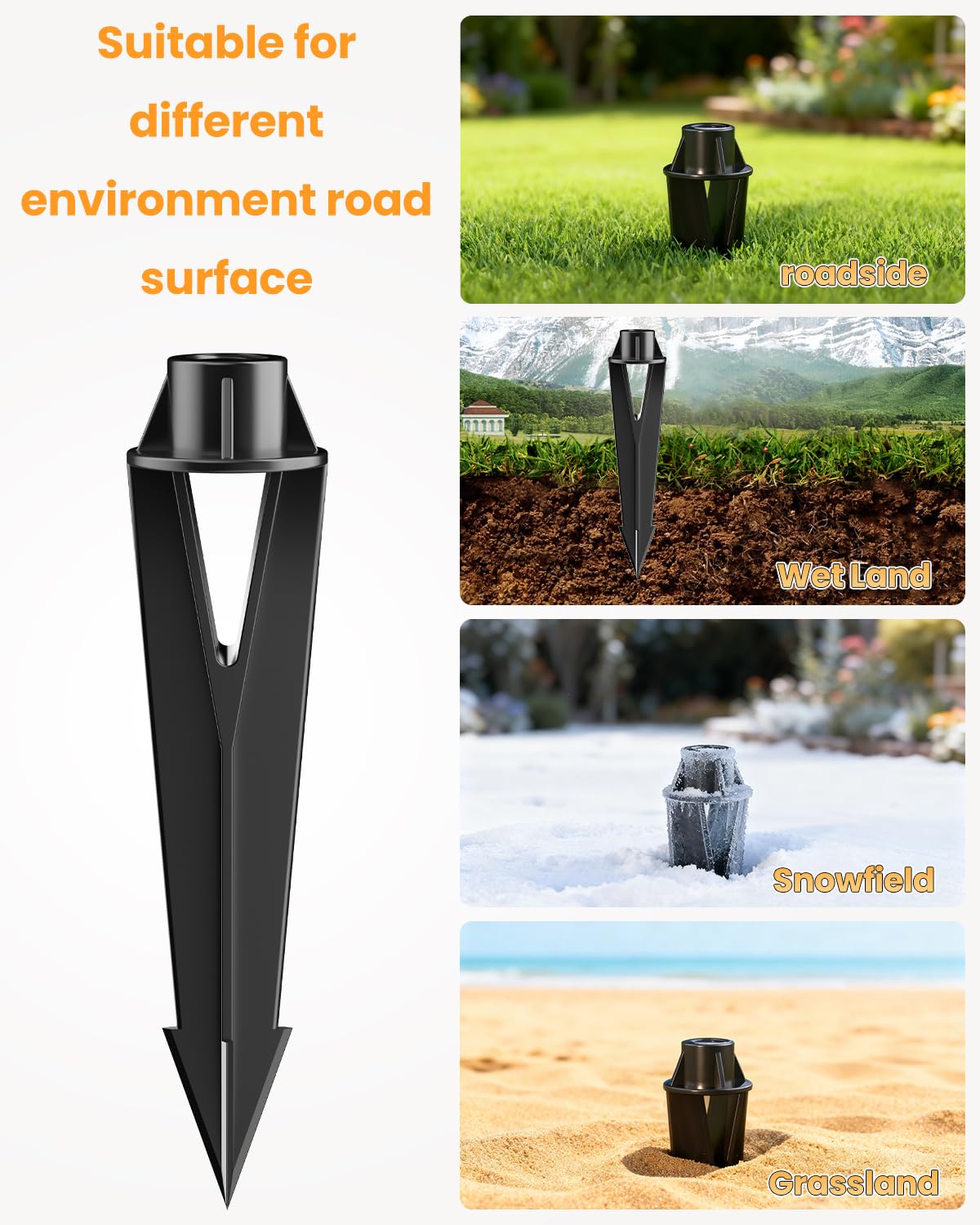 Cheopha landscape light stake easy installation with threaded entry for wiring