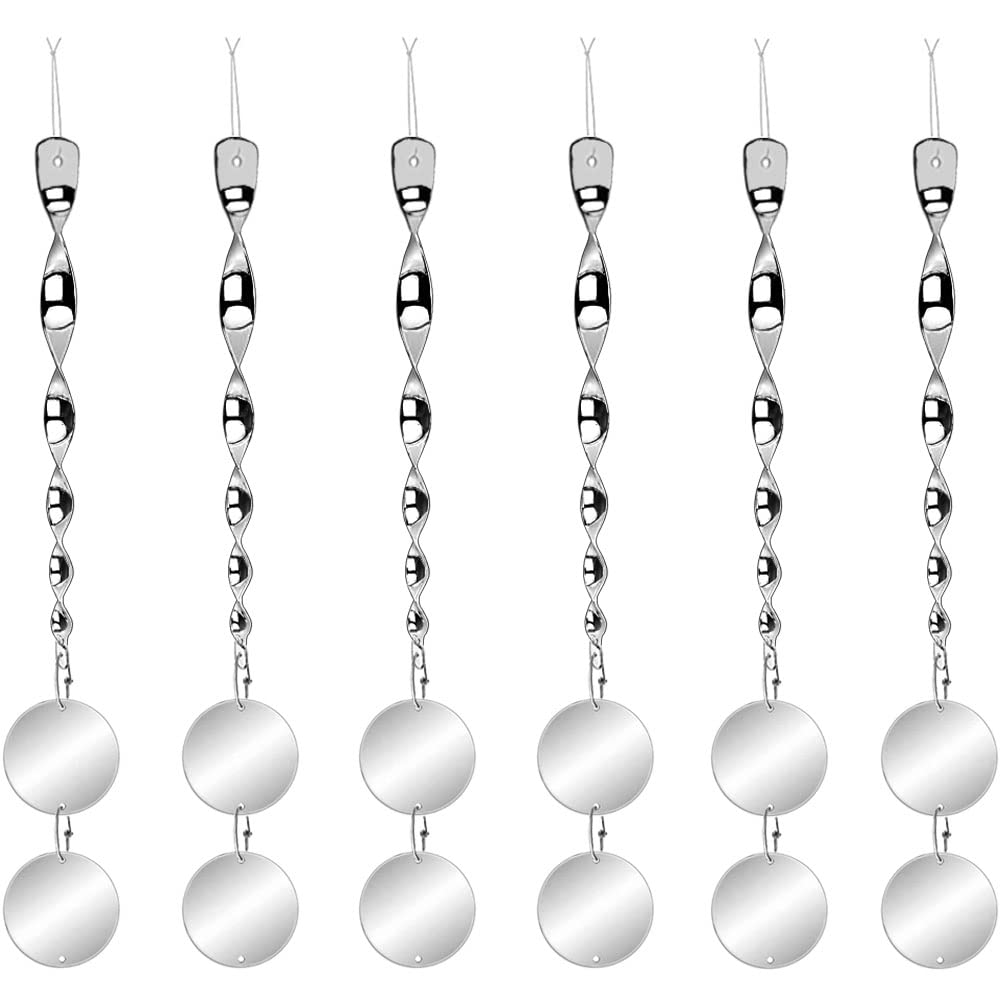 Chephon Bird Scare Rods with Reflective Discs deter birds near windows.