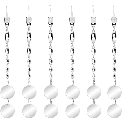 Chephon Bird Scare Rods with Reflective Discs deter birds near windows.