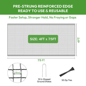 CHFAPH netting made of high-strength HDPE for durability
