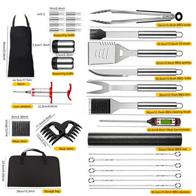CHI SHANG stainless steel grill tools close-up showing durability and heat resistance