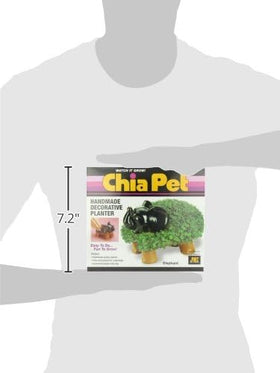 Chia Pet Elephant gift-ready display: a delightful present for animal lovers.