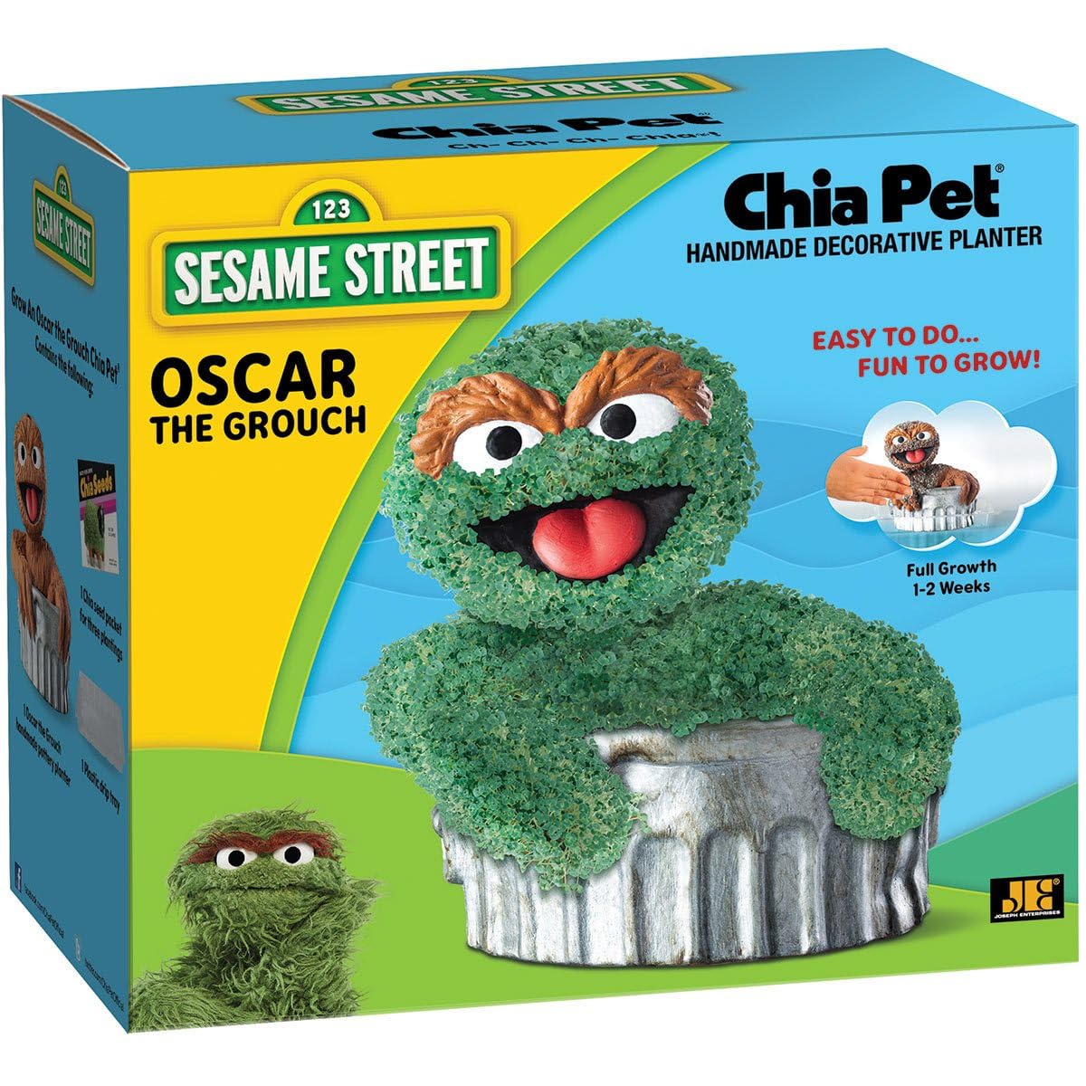 Chia Pet seed pack included for Oscar the Grouch.