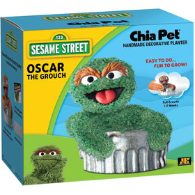 Chia Pet seed pack included for Oscar the Grouch.