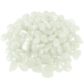 Chic Style glow stones illuminating a driveway with durable outdoor lighting.
