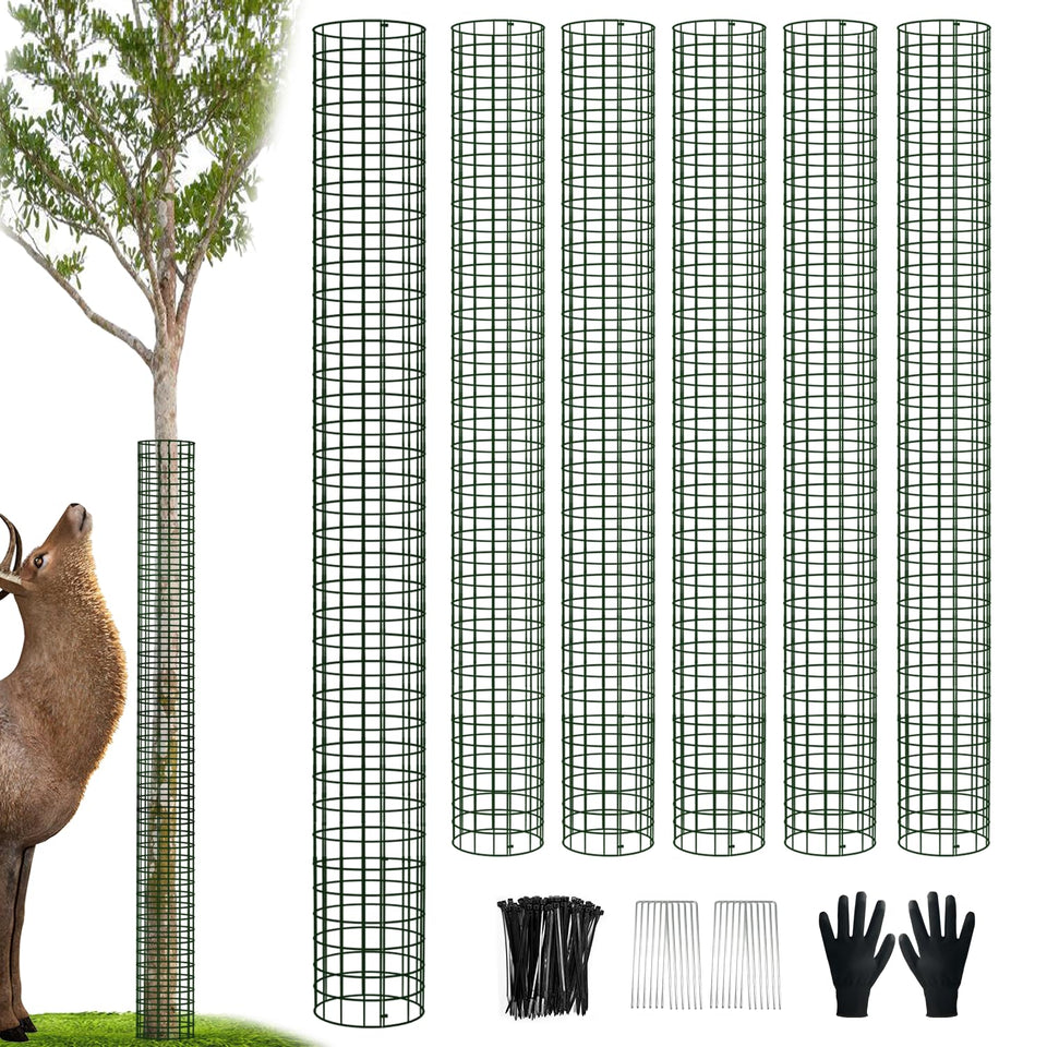 Chicarry 48-inch tree trunk protector guard shields saplings from deer.