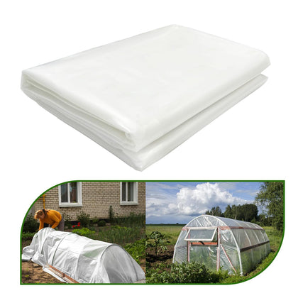 Chicarry 6 mil greenhouse film roll shows clear plastic for greenhouse covering and UV resistance