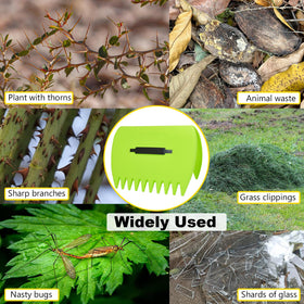 Chicarry bright green color improves visibility during yard cleanup.