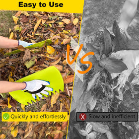 Chicarry durable plastic leaf grabber is lightweight and easy to clean.