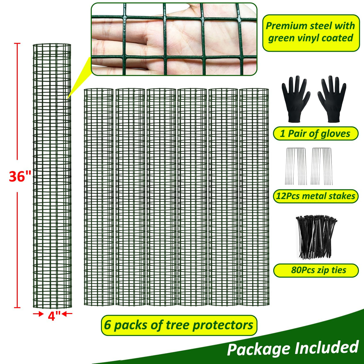 Chicarry easy-installation tree guard in a garden setting