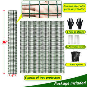 Chicarry easy-installation tree guard in a garden setting