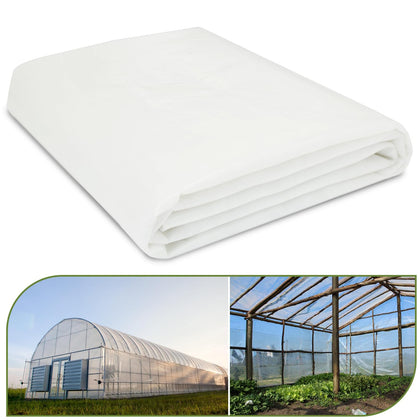 Chicarry greenhouse film 10x26ft clear for thriving plants and even light distribution.