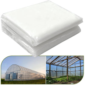 Chicarry greenhouse film 10x50ft unrolled for easy bed coverage