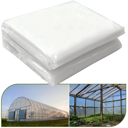 Chicarry greenhouse film 10x50ft unrolled for easy bed coverage