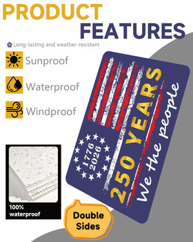Chicat rectangular yard sign with rounded corners reduces edge-related injuries.