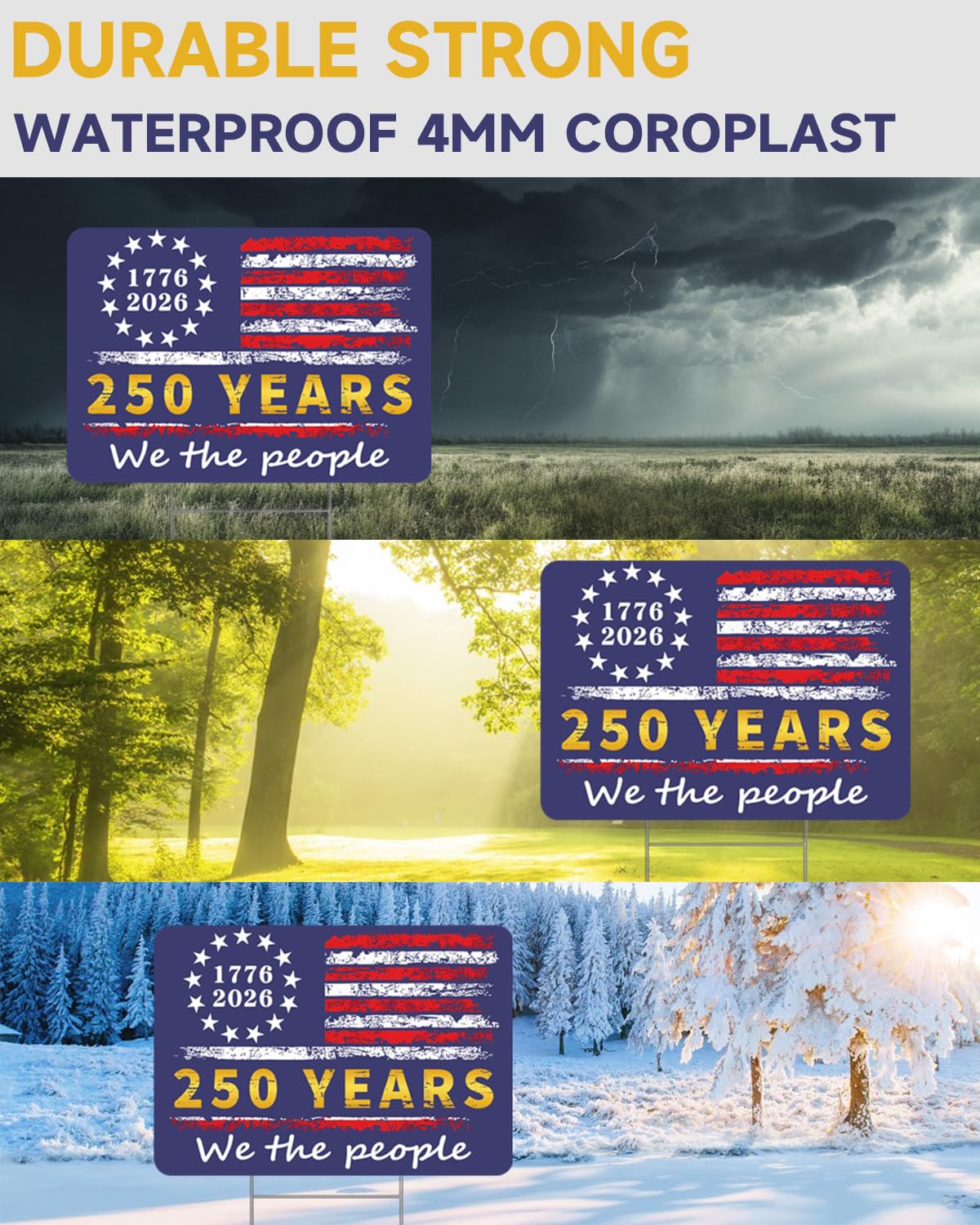 Chicat waterproof lawn sign for outdoor decor withstands rain and sun.