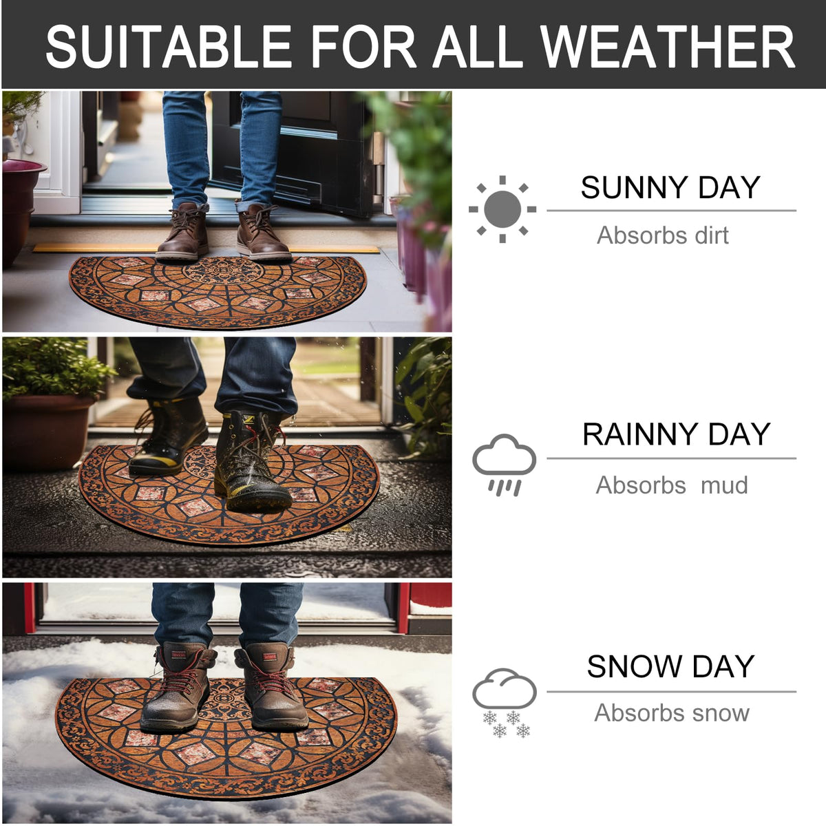 CHICHIC easy-clean surface allows sweeping, vacuuming, or hose cleaning.