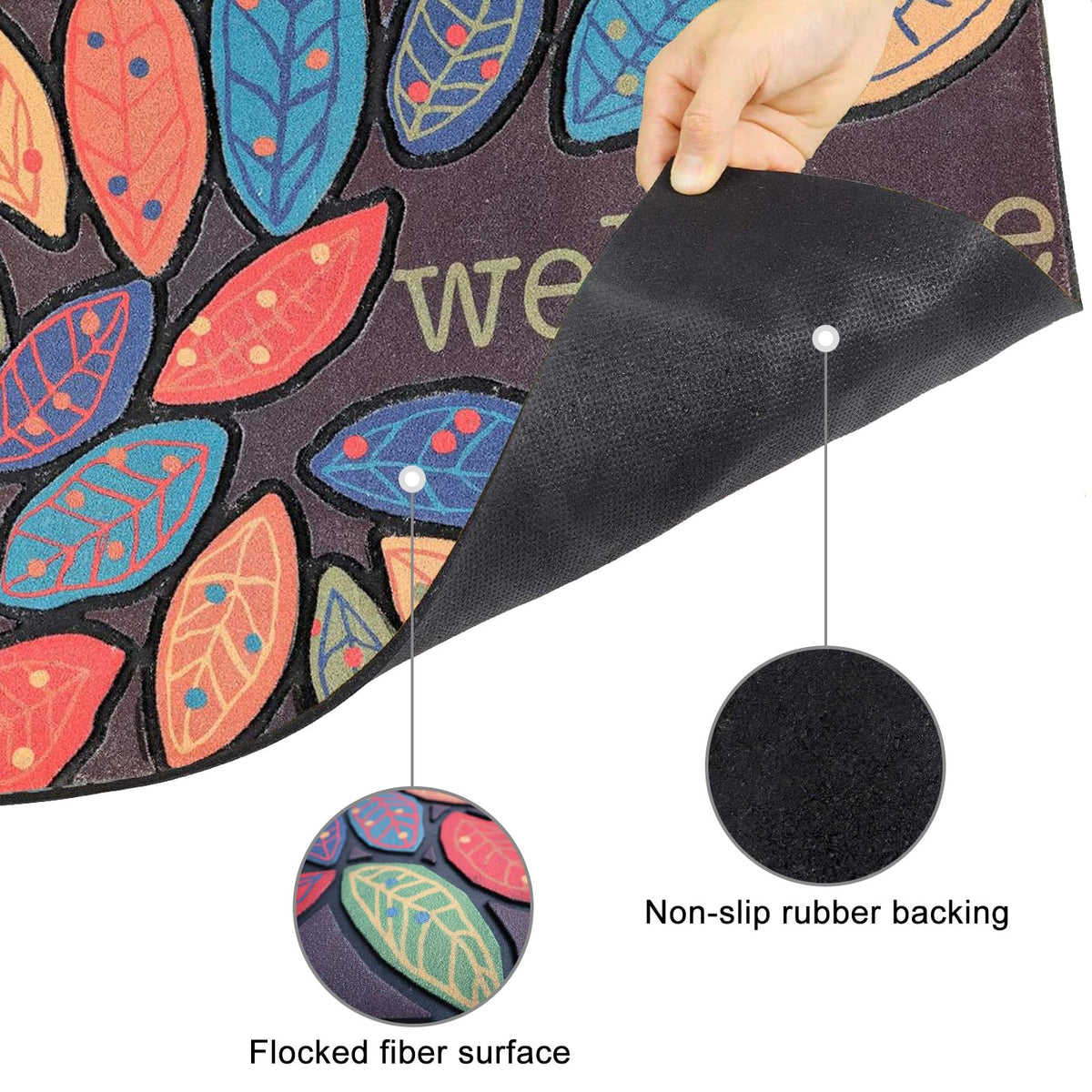 CHICHIC fiber surface with leaf design resists wear in high-traffic areas