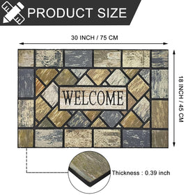 CHICHIC flocked surface traps dirt while adding a stylish doorstep look.