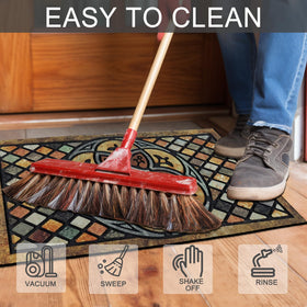 CHICHIC front porch mat with secure edges for long-lasting exterior use