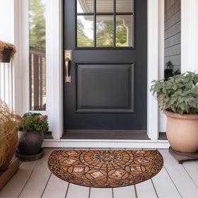 CHICHIC vibrant orange design brightens your entry while protecting floors.