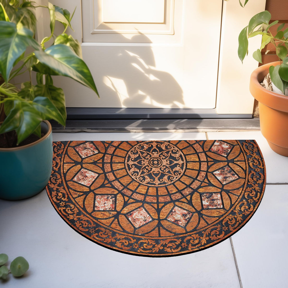 CHICHIC versatile entrance mat for front door, garage, or patio.