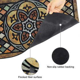 CHICHIC weather-resistant door mat suitable for entryways in all seasons
