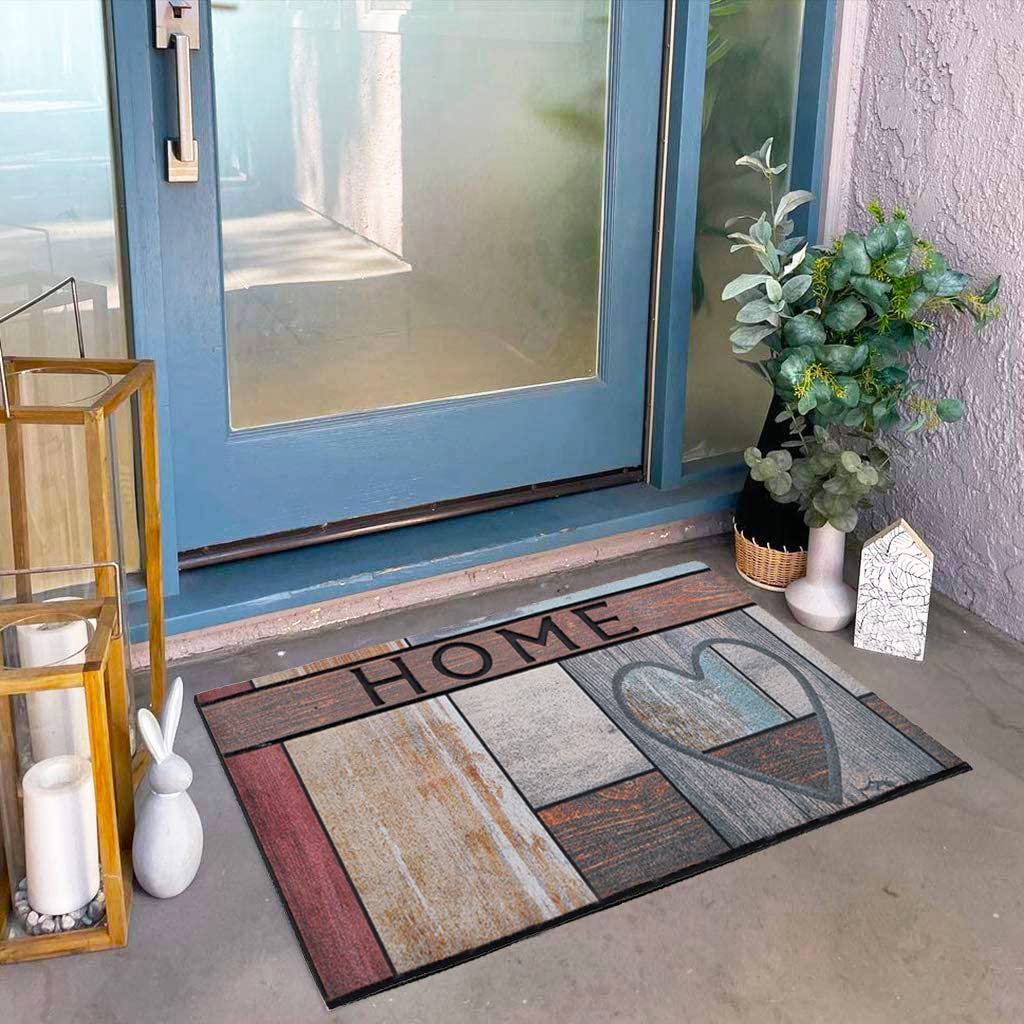 CHICHIC Welcome Door Mat designed for outdoor winter durability and wind resistance.