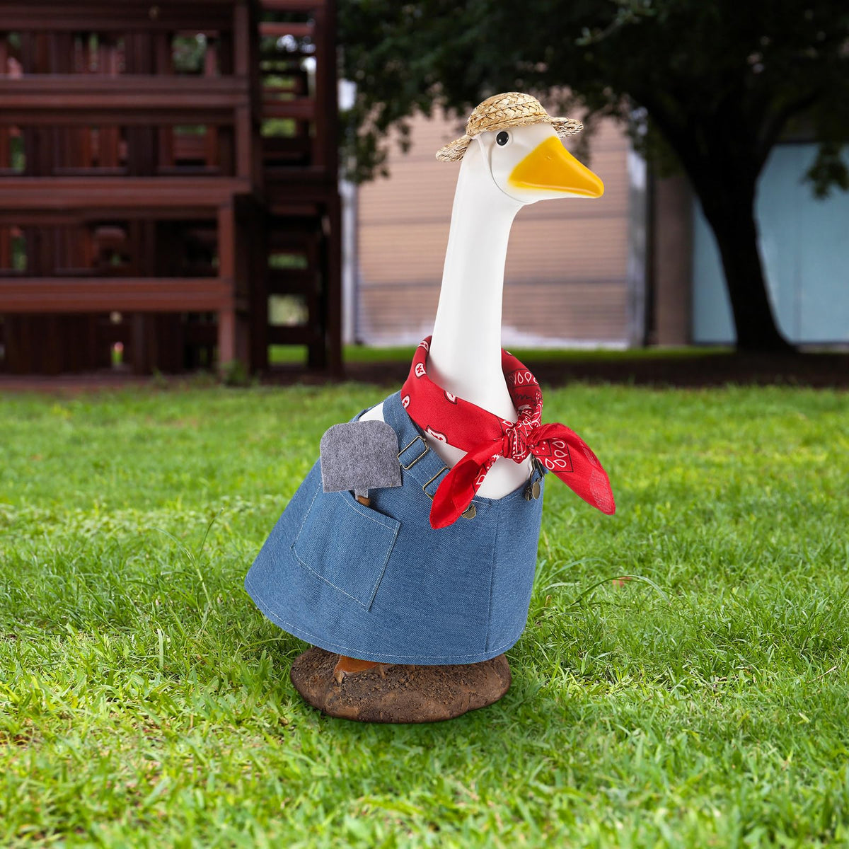 Chicingyou Gardener Porch Goose Outfit hat detail adds playful charm