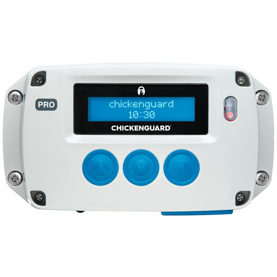 ChickenGuard PRO door lift demonstrates strong two-kilogram capacity for reliable coop access.