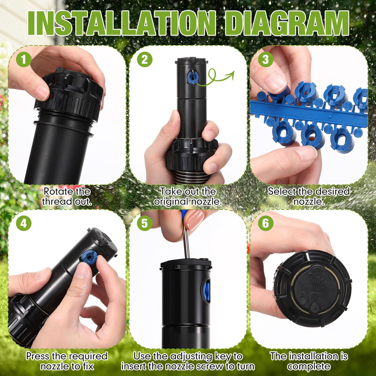 Chicmount adjustable spray angle for customizable coverage