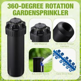 Chicmount gear-drive rotor with smooth, even water distribution