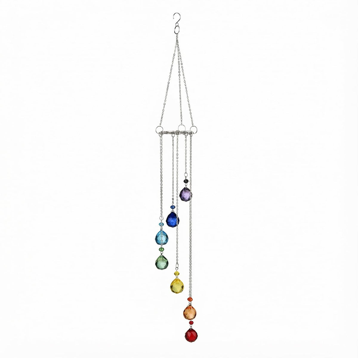 Chiegeguu handmade crystal suncatcher window with rainbow prisms for vibrant light reflections.