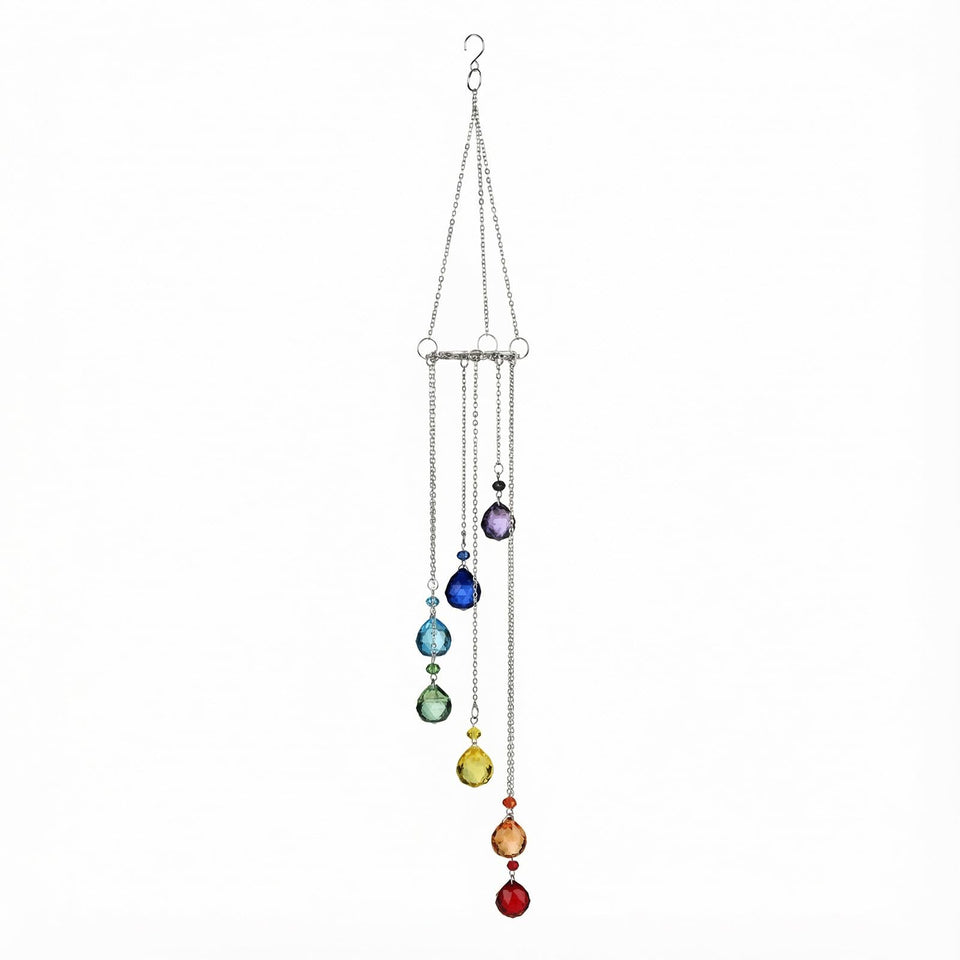 Chiegeguu handmade crystal suncatcher window with rainbow prisms for vibrant light reflections.