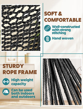 Chihee hammock chair featuring an extra-long footrest for lounging