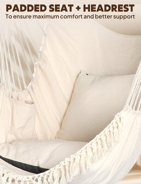 Chihee hammock chair side pocket provides convenient storage.